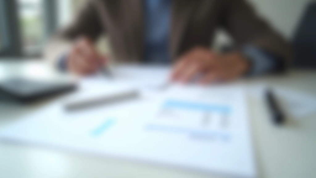 Documents de paie et calculatrice sur un bureau professionnel