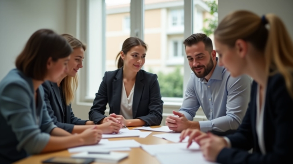 Équipe de SalaireMalin SARL en réunion stratégique